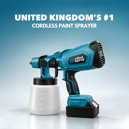 Ultra Spray cordless paint sprayer with two batteries and fast charger