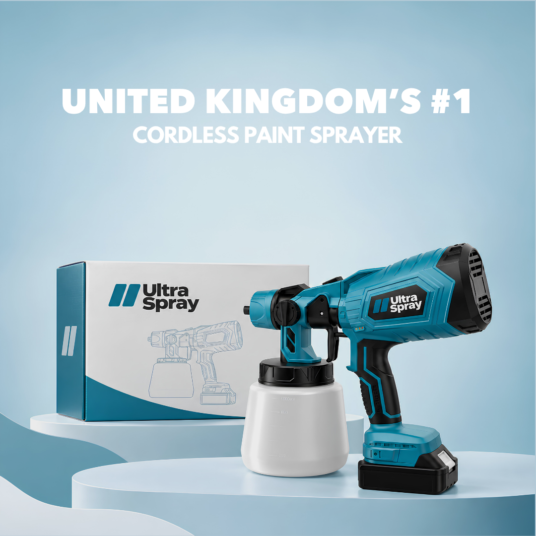 Ultra Spray cordless paint sprayer with two batteries and fast charger
