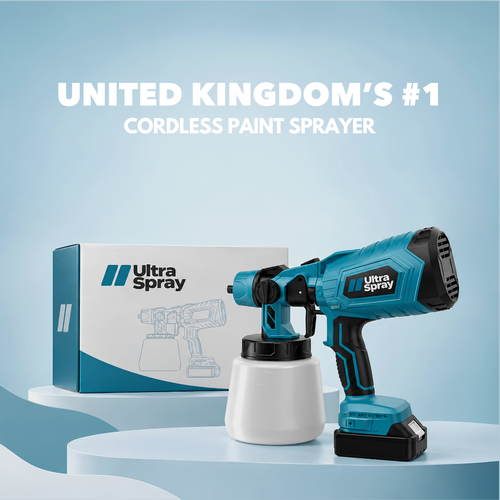 Ultra Spray cordless paint sprayer with two batteries and fast charger